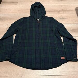 L.L. Bean Green and Blue Plaid Jacket